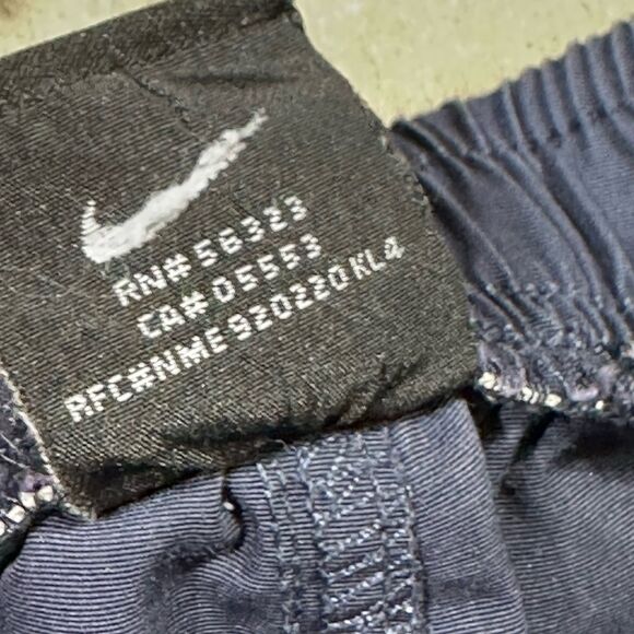 Vintage 90s Nike Shorts Mens XL Blue Canvas Pull On Tennis Golf Active Casual - Picture 9 of 11